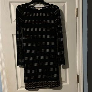 Elegant Black and Gold Women's Dress